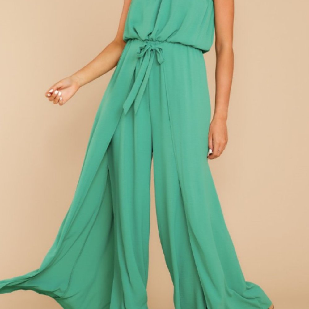 🆕️ NWT Spearmint Strapless Jumpsuit - Size L